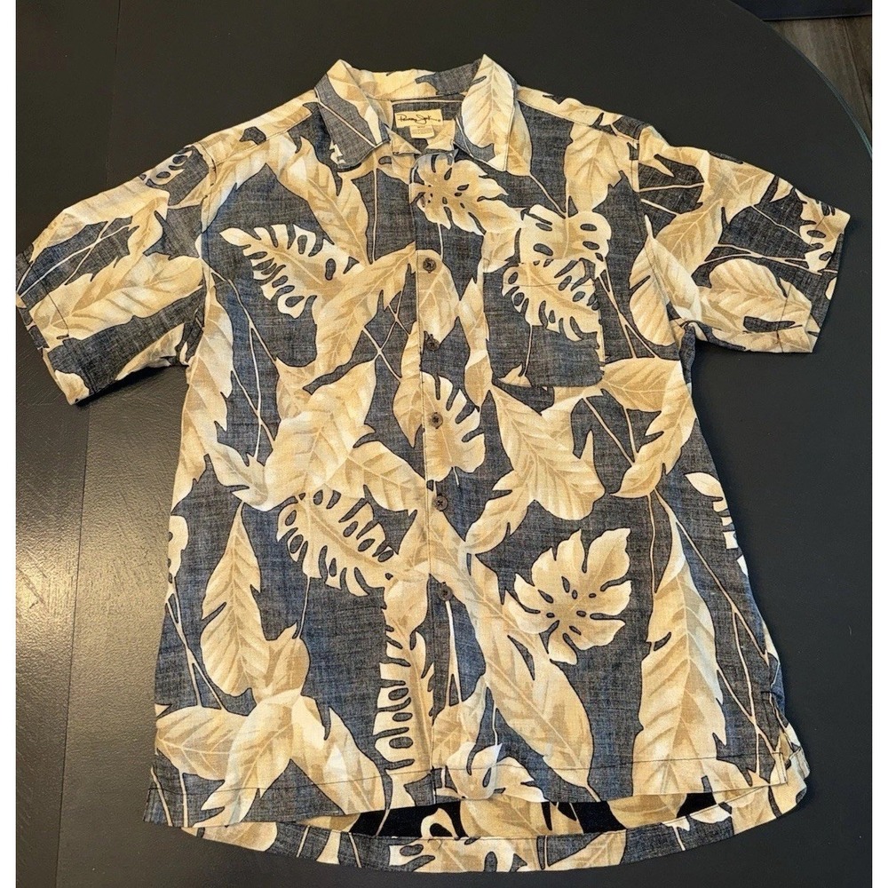 PANAMA‎ JACK Men's sz M HAWAIIAN Button Up Shirt Tropical Beach Vacation